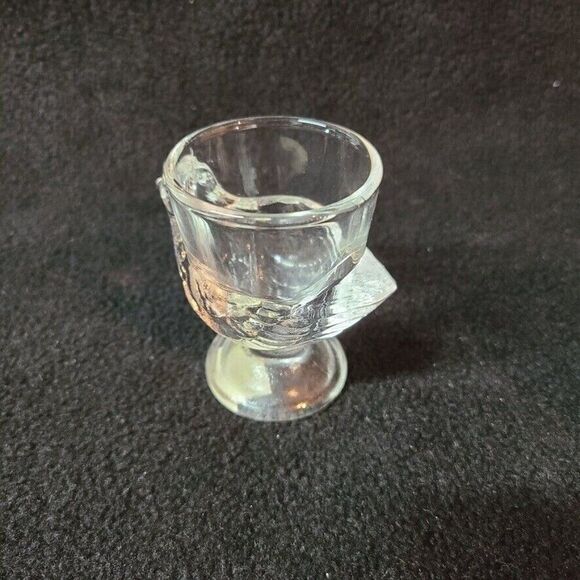 Vintage Abbott Collection Glass Chicken Egg Cup 2.5" Set of 3 - Picture 4 of 6
